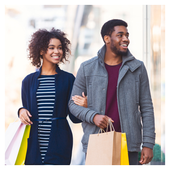 Couple shopping